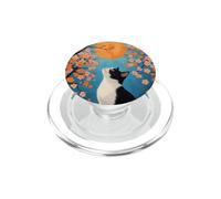 Gatto giapponese guardando verso il sole PopSockets PopGrip per MagSafe