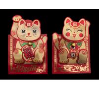 Gatto Giapponese - Maneki Neko - IN di Carta Piegato - 3D - Origami - A -231