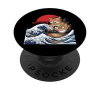 Gatto Gigante Kaiju Ramen PopSockets PopGrip Adesivo