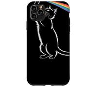 Gatto Giocoso Tocca L'Arcobaleno Whimsical Cat With Rainbow Custodia per iPhone 11 Pro Max