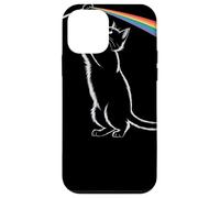 Gatto Giocoso Tocca L'Arcobaleno Whimsical Cat With Rainbow Custodia per iPhone 12 mini