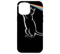 Gatto Giocoso Tocca L'Arcobaleno Whimsical Cat With Rainbow Custodia per iPhone 12 Pro Max