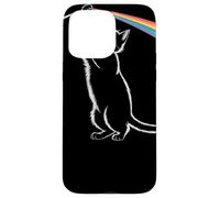 Gatto Giocoso Tocca L'Arcobaleno Whimsical Cat With Rainbow Custodia per iPhone 15 Pro Max
