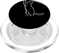 Gatto Giocoso Tocca L'Arcobaleno Whimsical Cat With Rainbow PopSockets PopGrip per MagSafe