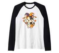 Gatto giullare con Lecca Lecca Pipistrello Maglia con Maniche Raglan