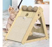 Gatto graffiatore pieghevole con giocattolo sospeso per gatti interni per il