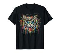 Gatto Graffiti Art Cool Funny Graphic Maglietta