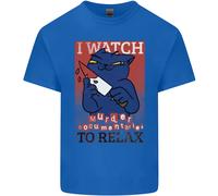 Gatto I Orologio Assassino Documentaries A Rilassarsi T-Shirt Ragazzi Ragazze