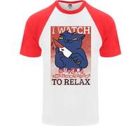 Gatto I Orologio Assassino Documentaries A Rilassarsi Uomo S/S Baseball T-Shirt