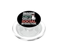 Gatto Imagine Knowing Cats Exist Mamma Gatto Amante Gatti PopSockets PopGrip per MagSafe