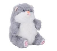 Gatto Imbottito, Peluche Gatto Soffice Leggerezza di Adorabili Compagni Senza Tempo per Ragazze Donne (GREY)