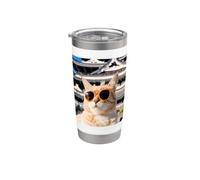 Gatto In Giappone Al Castello Himeji Bicchiere termico in acciaio inox doppia parete