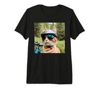 Gatto in Un Sentiero per Mountain Bike Maglietta Premium