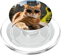 Gatto irlandese al castello di Blarney PopSockets PopGrip per MagSafe