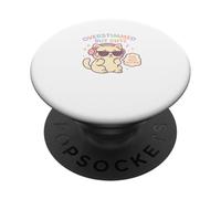 Gatto Kawaii troppo esagerato ma carino Do Not Disturb PopSockets PopGrip Adesivo