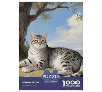 gatto leopardo 1000 Piece Puzzle Games for Adults Fun, Challenging & Brainteasing Jigsaw Puzzle Animalii Home Decors for Boys And Girls 70x50cm/1000pcs