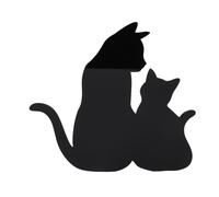 Gatto luce notturna attivato dal suono, realizzato in materiale acrilico di alta qualità, design di mamma e gattino, decorazione da parete a basso consumo energetico, ideale per camera da letto