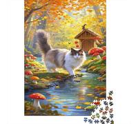 Gatto magico Puzzle 1000 Pezzi Adatto Per Adulti Puzzle Impossibile Gatto magico Attività Per La Famiglia Giochi Educativi Puzzle Di Alta Qualità Bellissimo Regalo 1000pcs (75x50cm)