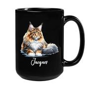 Gatto Maine Coon Tazza Mug Divertenti Tazza Colazione Ceramica Tazze Di Caffè Regalo Carino Per Festa Della Mamma Fidanziati Ragazze 330Ml