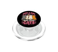 Gatto Mamma Solo Una Ragazza Che Ama Carino Amante Ragazze Donne PopSockets PopGrip per MagSafe