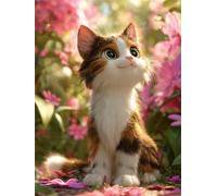 Gatto marrone luce del sole Puzzle di 30 Pezzi per Adulti, Alta Qualità puzzle adulti, Puzzles Classico Relax Giochi, Regalo Perfetto