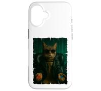 Gatto matrice - pillola rossa, pillola blu Custodia per iPhone 16