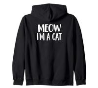Gatto MIAU io Sono Un Gatto Felpa con Cappuccio