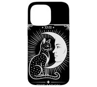 Gatto Mistico Tarot XVII The Moon Luna Crescente Simboli Custodia per iPhone 14 Pro Max