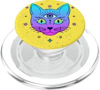 Gatto, Mistico, Terzo Occhio PopSockets PopGrip per MagSafe