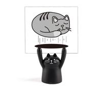Gatto mosca Cave Rifiuto Art Deco Moda Memo Holder Cartoon Gatto Nero Stand Decorazione