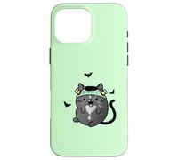 Gatto mostro Frankenstein di Halloween Custodia per iPhone 16 Pro Max