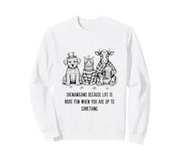 Gatto Mucca Cucciolo Carino Shenanigans Life is More Fun San Patrizio Felpa