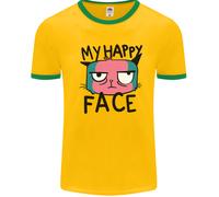Gatto My Happy Viso Divertente Grumpy Uomo Ringer