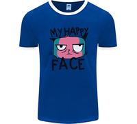 Gatto My Happy Viso Divertente Grumpy Uomo Ringer Fotl