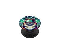 Gatto Nel Circolo Artico! Sciare E Sciare PopSockets PopGrip Adesivo