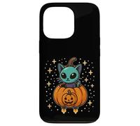 Gatto nel razzo di zucca Custodia per iPhone 13 Pro