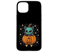 Gatto nel razzo di zucca Custodia per iPhone 15 Plus