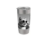 Gatto Nella Moschea Türkiye E Sultan Ahmed Bicchiere termico in acciaio inox doppia parete