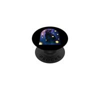 Gatto nero Amante delle lucciole Halloween Cottagecore Notte PopSockets PopGrip Adesivo