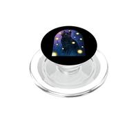 Gatto nero Amante delle lucciole Halloween Cottagecore Notte PopSockets PopGrip per MagSafe