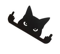 Gatto nero - Cat metallo con rivestimento nero | Statua di gatti decorativi all'aperto divertenti altamente durevoli | Yard Lawn Pet Decor per animali domestici Farmhouse Home Zen Gift Animal Silh