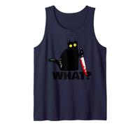 Gatto Nero Che Divertente Coltello Gatto Cosa Canotta