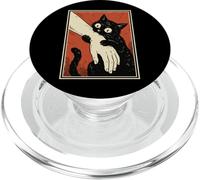 Gatto Nero Che Morde Il Braccio Papà Gatto Morso PopSockets PopGrip per MagSafe