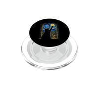 Gatto nero che raggiunge la luna notte stellata Van Gogh Art Cat Lover PopSockets PopGrip per MagSafe