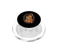 Gatto nero che scoppia da Jack O Lanterna Halloween PopSockets PopGrip per MagSafe
