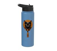 Gatto nero egiziano Stainless Steel Insulated Water Bottle