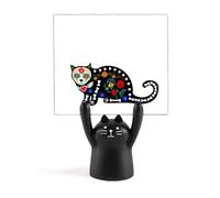Gatto nero fiore b Halloween terrore memo titolare cartone animato gatto nero stand decorazione
