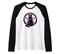 Gatto Nero, Gotico Maglia con Maniche Raglan