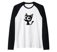 Gatto Nero, Gotico Maglia con Maniche Raglan