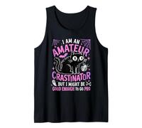 Gatto Nero Halloween Humor Procrastinatore Divertente Canotta